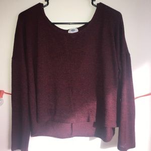 Maroon Old Navy Long Sleeve Shirt
